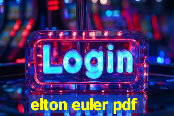 elton euler pdf